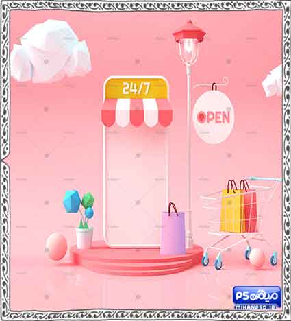 دانلود بک گراند فروشگاه آنلاین