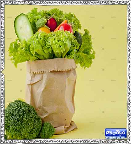 بک گراند رایگان میوه و سبزیجات