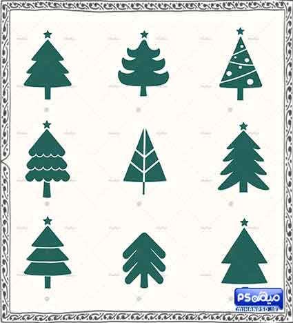 وکتور درخت کریسمس