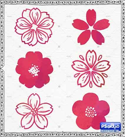 وکتور رایگان گل بهار