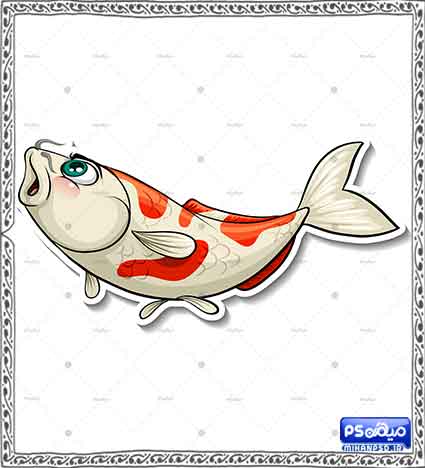 وکتور لایه باز ماهی قرمز