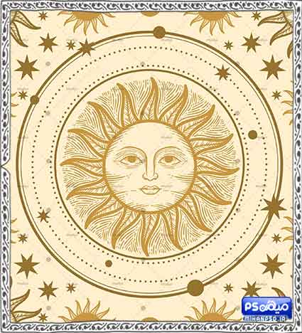 وکتور رایگان خورشید