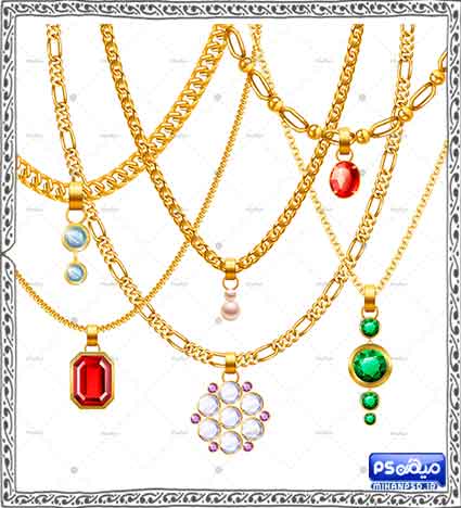 وکتور طلا و جواهرات