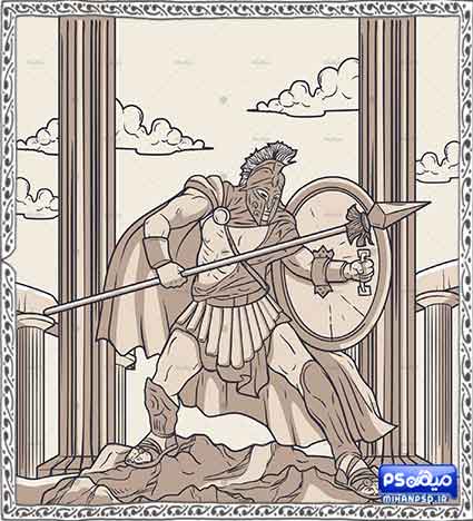 دانلود وکتور لایه باز سرباز 