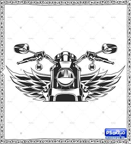 وکتور موتورسیکلت لایه باز