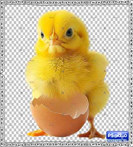 وکتور سه بعدی جوجه