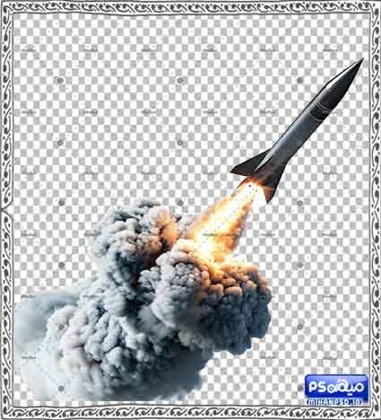 وکتور سه بعدی موشک