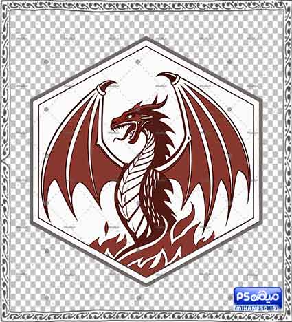 وکتور اژدها قرمز