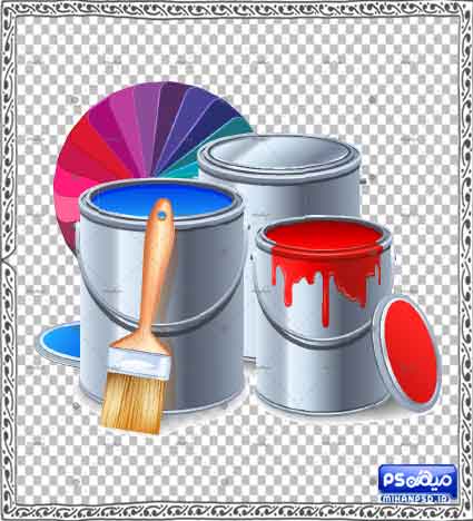 دانلود وکتور سطل رنگ