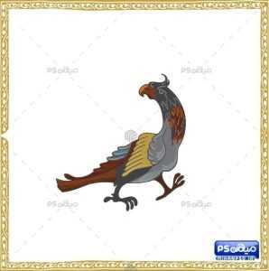 وکتور مرغ و پرنده اسلیمی