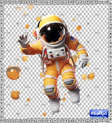 طرح وکتور فضانورد