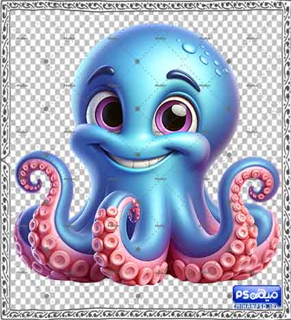 وکتور سه بعدی اختاپوس