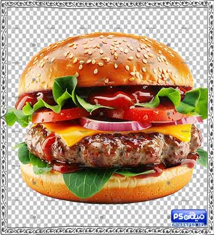 وکتور برگر png