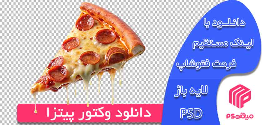 وکتور سه بعدی پیتزا